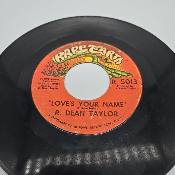 R Dean Taylor Indiana Wants Me / Love’s Your Name 45 RPM 7in Vinyl Single Record - Picture 2 of 4